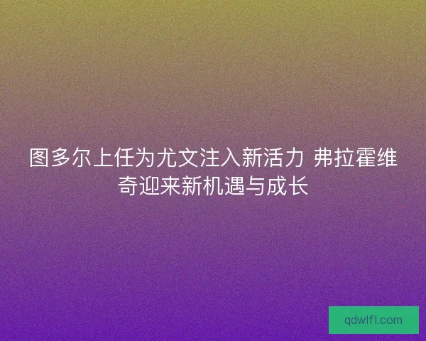 图多尔上任为尤文注入新活力 弗拉霍维奇迎来新机遇与成长